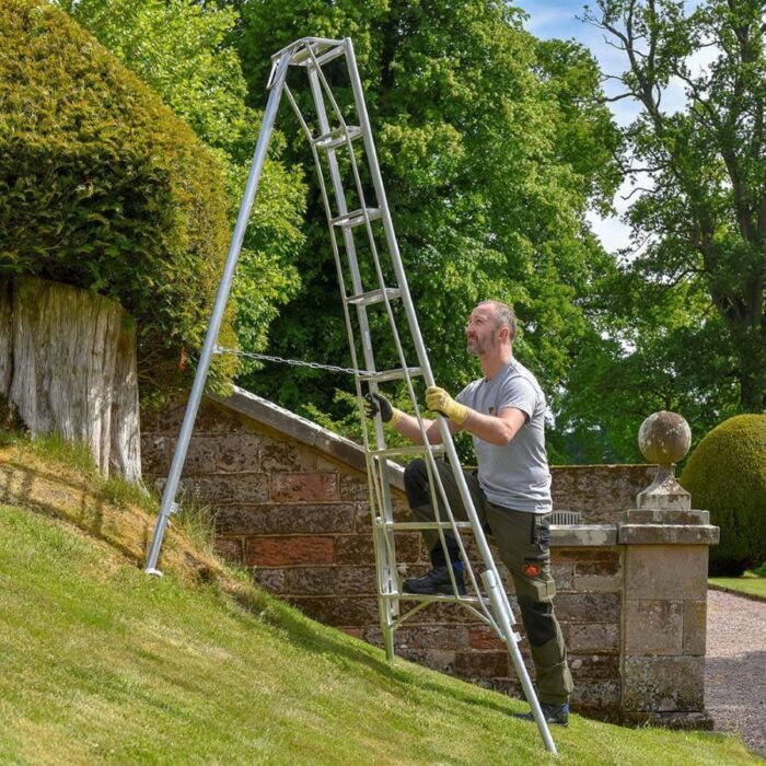Three Leg Adjustable Tripod Ladder - Image 4